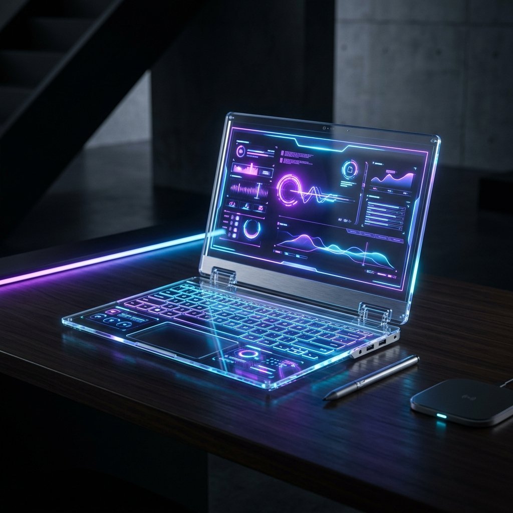 Lenovo, Şeffaf Çift Ekranlı Dizüstü Bilgisayar Prototipini Sergiledi