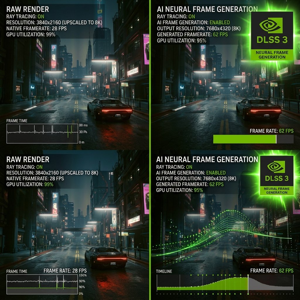 Nvidia, DLSS 4.5 Yapay Zeka Kare Üretim Güncellemesini Duyurdu: 8K 120 FPS Sinematik Mod
