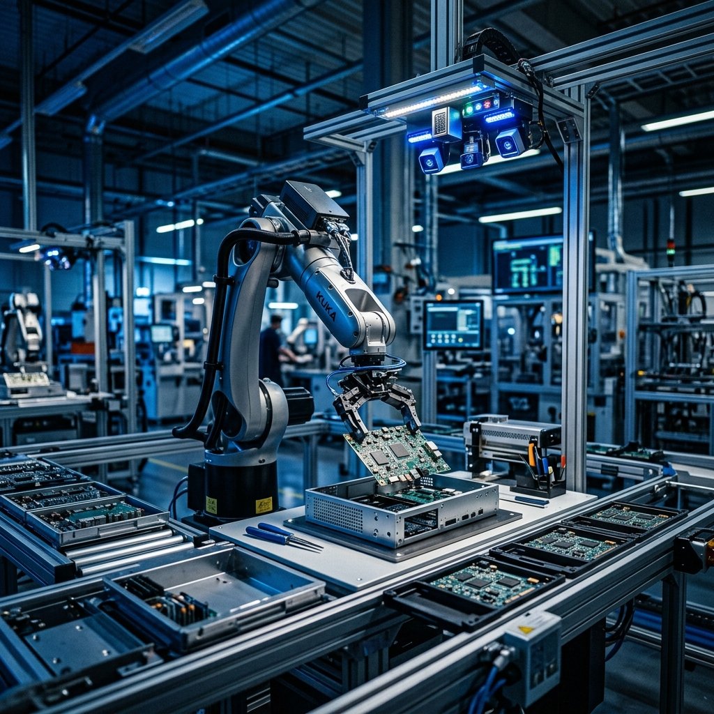 Siemens ve KUKA, Otonom Fabrika Montajında AI Vizyon Sistemini Tanıttı